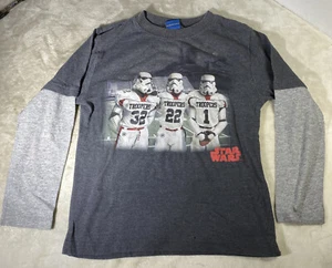 Stormtroopers Football Shirt Long Sleeve Star Wars Gray READ DESC for SIZE - Picture 1 of 5
