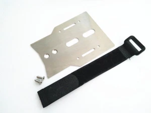 Stainless Steel Rear Extensional Plate With Ribbon Fits Traxxas TRX4 TRX-4 - Imagen 1 de 6