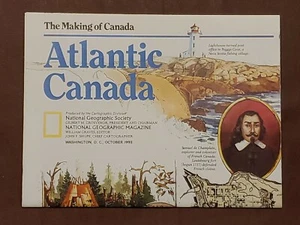 National Geographic / Map / Atlantic Canada / October 1993 - Imagen 1 de 3