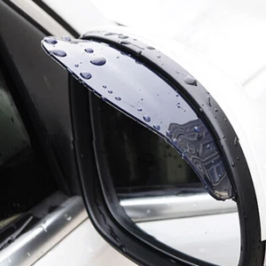 Car Rear View Side Mirror Rain Board Eyebrow Guard Sun Visor Accessories Black - Picture 1 of 13