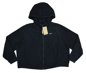 Nike Therma Fit Plus Size Hooded Cropped Full Zip Fleece Women's Jacket NWT $85 - Picture 1 of 5