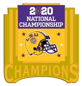 2020 NATIONAL CHAMPIONSHIP PIN LSU NCAA COLLEGE FOOTBALL - Picture 1 of 1