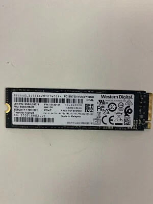 Western Digital WD 1TB 1024GB M.2 SSD Hard Drive mixed  - Image 1 of 2