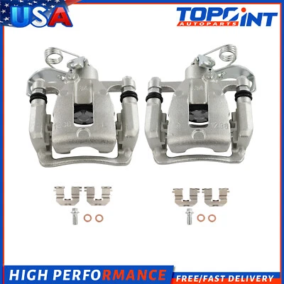 Para 12-14 Dodge Attitude 12-17 Hyundai Accent con soporte 2x pinzas de freno traseras Foto 1 de 4