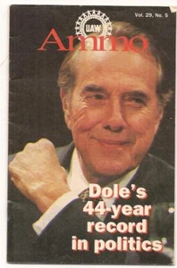 Dole;s 44-year Record In Politics AMMO UAW 1996 Publication - Picture 1 of 1