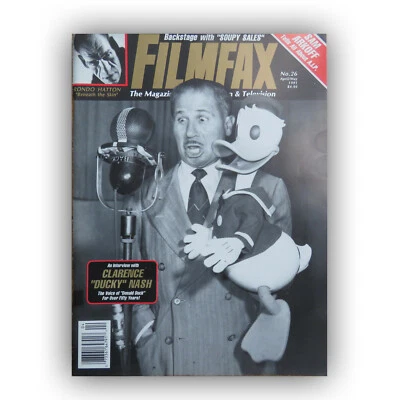 Vintage FILMFAX Magazine #26 -  JOHN WAYNE, SOUPY SALES, CLARENCE "DONALD DUCK"  - Image 1 of 4