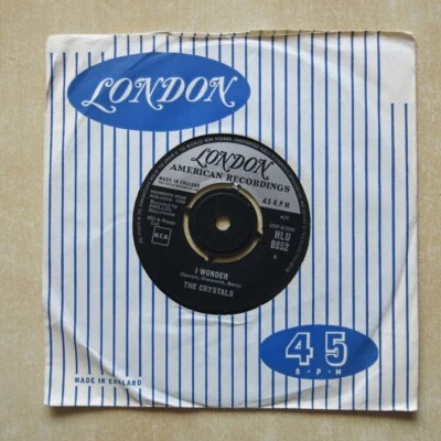 THE CRYSTALS I Wonder / Little Boy UK 7" London HLU 9852 1964 Ex - Image 1 of 2