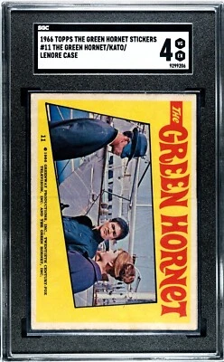 1966 Topps The Green Hornet Sticker #11 Kato Lenore Case BRUCE LEE ROOKIE SGC 4 - Image 1 of 3