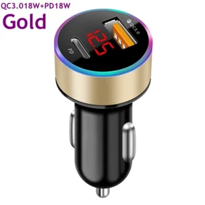 18W PD Fast Car Charger iphone Cable Charger For iPhone 12 11 Pro Max XR XS iPad - Picture 1 of 14