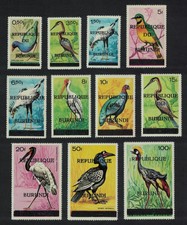 Burundi Birds optd 'REPUBLIQUE DU BURUNDI ' 11v 1967 MNH SG#221-231 CV£51.15