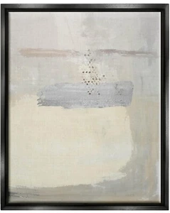Stupell Industries Beige Modern Abstract Arrangement Floating Framed 16x20 Inch  - Picture 1 of 4