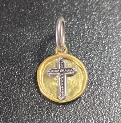 Восковой поэтический кулон из латуни и серебра высшей пробы - Изображение 1 из 3