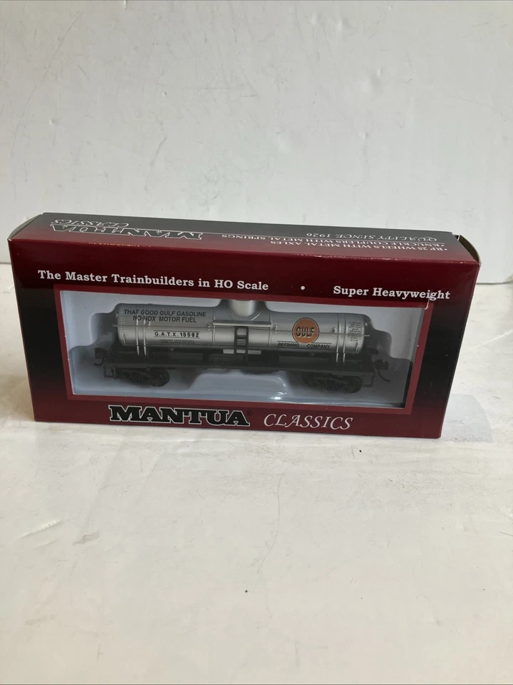 Ho Scale GULF 40' Single Dome Tank Car Model Power Mantua 732593 - Image 1 of 4