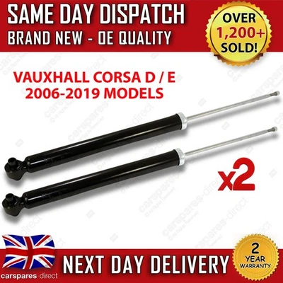 VAUXHALL CORSA D & E 2006-2019 REAR SUSPENSION SHOCK ABSORBERS SHOCKERS PAIR X2 - Image 1 of 4