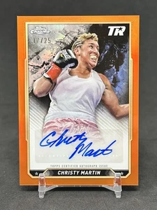 2024 Topps Chrome Boxing CHRISTY MARTIN #CBA-CMN Autograph Orange Refractor /25 - Picture 1 of 2