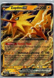 Zapdos ex - Holo Double Rare SV: Scarlet & Violet 151 145/165 NM - Picture 1 of 2