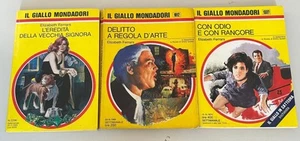⭐⭐LOTTO 3 LIBRI IL GIALLO MONDADORI,LOTTO GIALLI MONDADORI Elizabeth Ferrars - Imagen 1 de 3