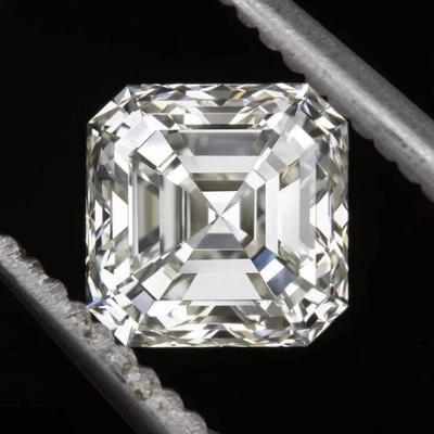 AAA+ 4 Ct Lab Grown Diamond Ascher Cut E/F Grade Premium Quality Gemstone - Image 1 of 4