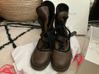 See By Chloe Africa Boot in Size 39 Brown with Black Piping NWB  - Image 1 of 4