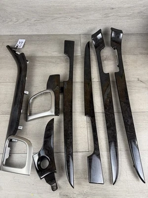 Комплект отделочных панелей вентиляционных отверстий приборной панели из темной древесины для Jeep Grand Cherokee 2011-2021 годов выпуска  - Изображение 1 из 4