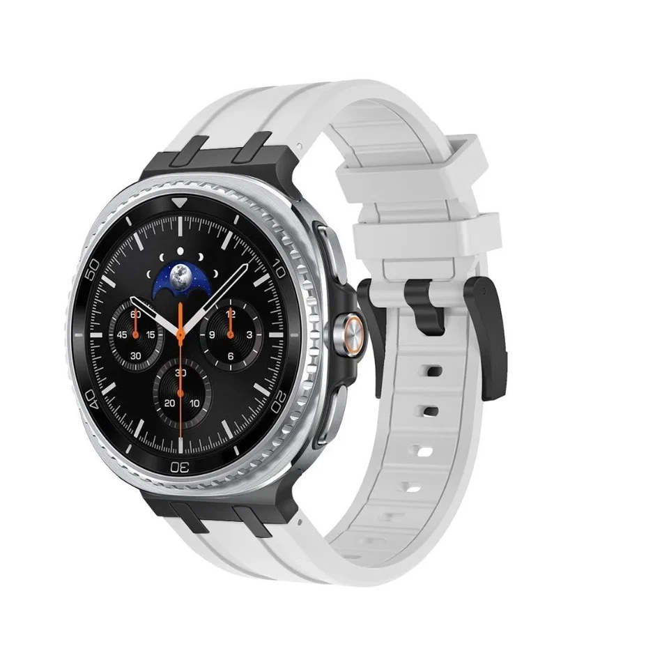 Correa de goma de lujo correa final reloj Samsung Galaxy 8 clásico 46 mm 40 mm 44 mm Foto 1 de 4