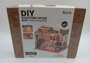 Rolife Becka’s Baking House DIY Miniature Kit – LED Bakery Model NEW - Picture 1 of 5