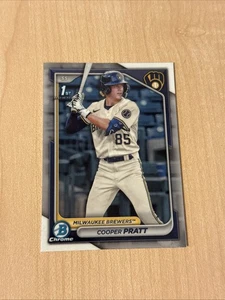 2024 Bowman Chrome Cooper Pratt 1st Bowman Chrome #BCP-137 BREWERS - Bild 1 von 2