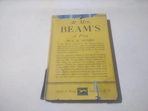 1926 AT MRS. BEAM'S HC PLAY BOOK BY C.K. MUNRO COMEDY THEATRE - Imagen 1 de 13