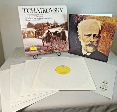 Tchaikovsky Symphonies 4-6 Box Set 4 Vinyl LPs Leningrad Philharmonic Orchestra - Image 1 of 4