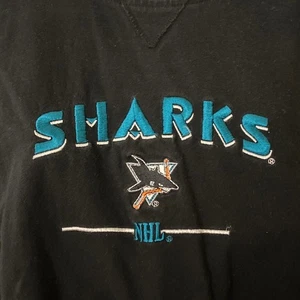 Vintage San Jose Sharks T Shirt XL 100% Baumwolle LEE Sport RAR Kurzarm Shirt - Bild 1 von 10
