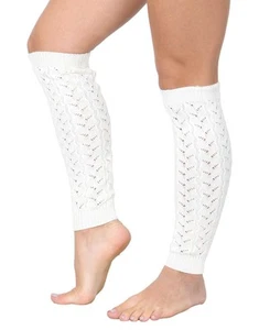 KESIS Women's Cable Knit Leg Warmers Knitted Crochet Long Socks - Picture 1 of 69
