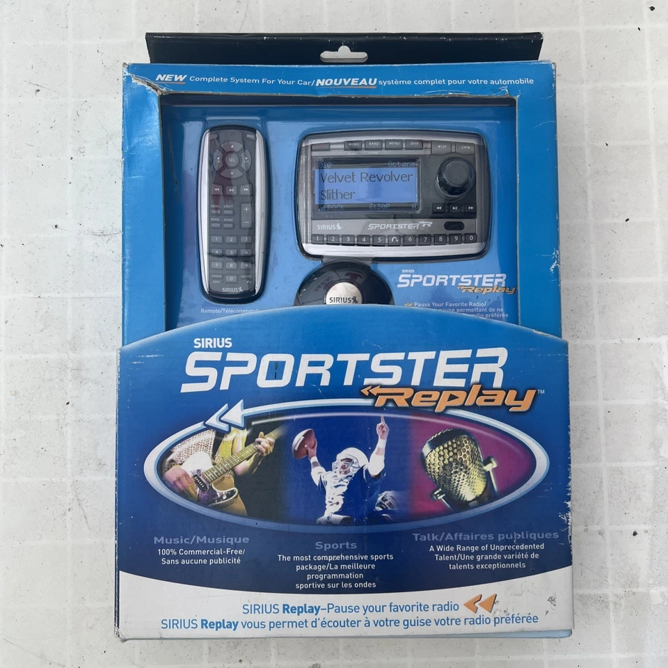 Brand New Sirius Sportster Replay Satellite Car Radio Model SP-TK2 - Image 1 of 3