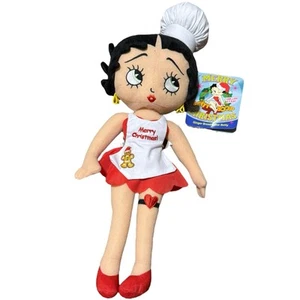 Betty Boop Merry Christmas Ginger Bread Baker 19" Plush Soft Toy Stuffed Doll - Picture 1 of 7