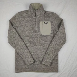 Under Armour Men's S Loose UA Specialist Henley Long Sleeve Gray Pullover Knit - Picture 1 of 10