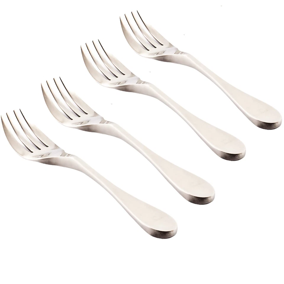 Knork Original Matte Salad Fork 4 Piece Set 18/10 Stainless Steel Silver