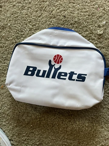 Washington Bullets SGA small zip bag White/blue Logo Cover