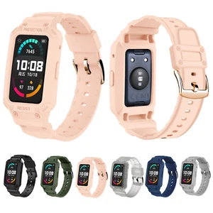 Rubber Strap Case For Honor Watch ES Huawei Watch Fit Watch Band Sports Bracelet - Picture 1 of 18