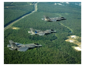 "F-35A, F-35B y F-35C aviones voladores 8x10 foto impresa en 8,5"" x 11" - Imagen 1 de 1