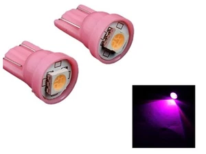 2X PINK LED POSITION LIGHTS T10 SMD 5050 Car Bulb 6000K 12V W5W PINK car - Picture 1 of 1