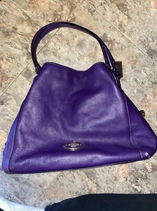 Vintage? Coach EDIE VIOLET Schultertasche - Bild 1 von 8