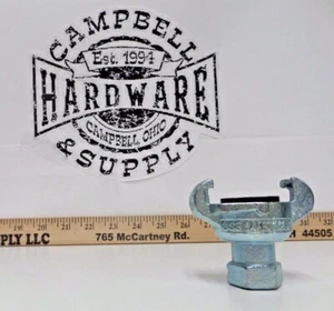 Acoplador de 2 lengüetas universal pie de gallina 1/4" hierro FPT reemplaza a Dixon Air King - Imagen 1 de 5