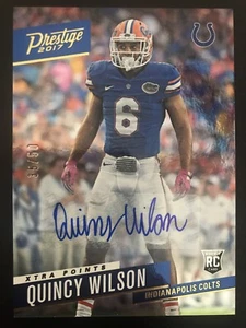 QUINCY WILSON - 2017 Prestige ROOKIE AUTOGRAPHS XTRA POINTS GOLD [35/50] #226 - Picture 1 of 3
