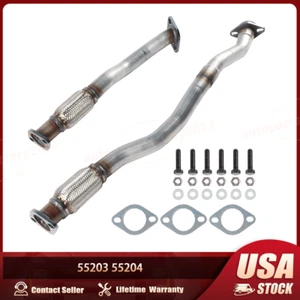Front Exhaust Flex Pipe For Ford Explorer 3.5L V6 2013 2014 2015 2016 2017~2019 - Picture 1 of 12
