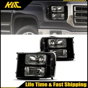 New Headlamps Headlight Assembly For 2007-2014 GMC Sierra 2500 HD 3500 HD Clear - Bild 1 von 12