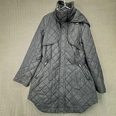 Chaqueta acolchada Steve Madden para mujer M negra nailon poliéster Foto 1 de 4