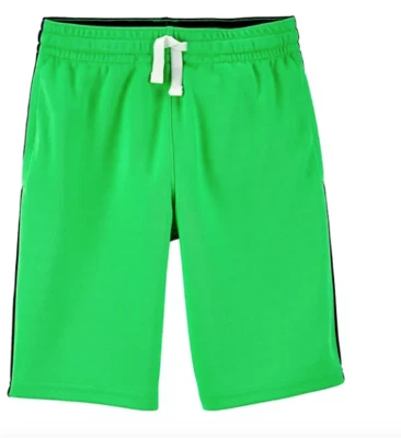 CARTERS Boys Active Chartreuse Green SHORTS Sizes   12   or   14   NWT - Image 1 of 3