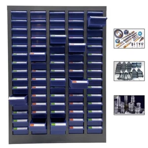 Parts Cabinet without Door with 75 Small Drawers with Labels ＆ Dustproof Strips - Picture 1 of 10