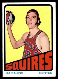 1972 Topps Basketball #213 Jim Eakins EX/MT+