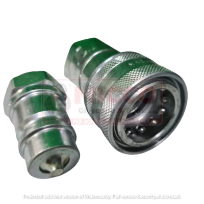 COPPIA INNESTI RAPIDI A VALVOLA MASCHIO E FEMMINA DA 1/2" TRATTORE IDRAULICO