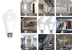 Lampadine Led A60 E27 12W 220V con Sensore di Movimento PIR - Imagen 1 de 1